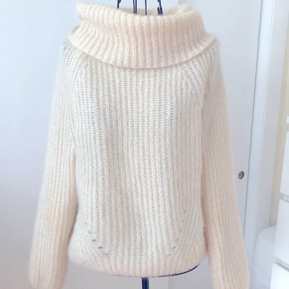 Ivory, lovely, French sweater. Perfect with jeans